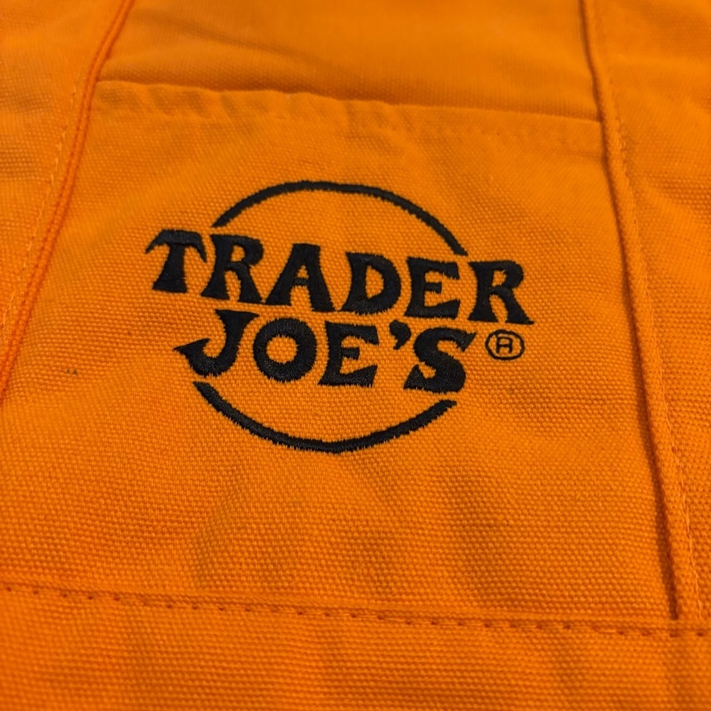 Trader Joe's Orange Tote Bag - Picture 7 of 10